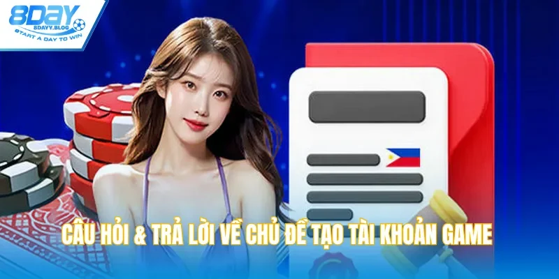 Câu hỏi & trả lời về chủ đề tạo tài khoản game 